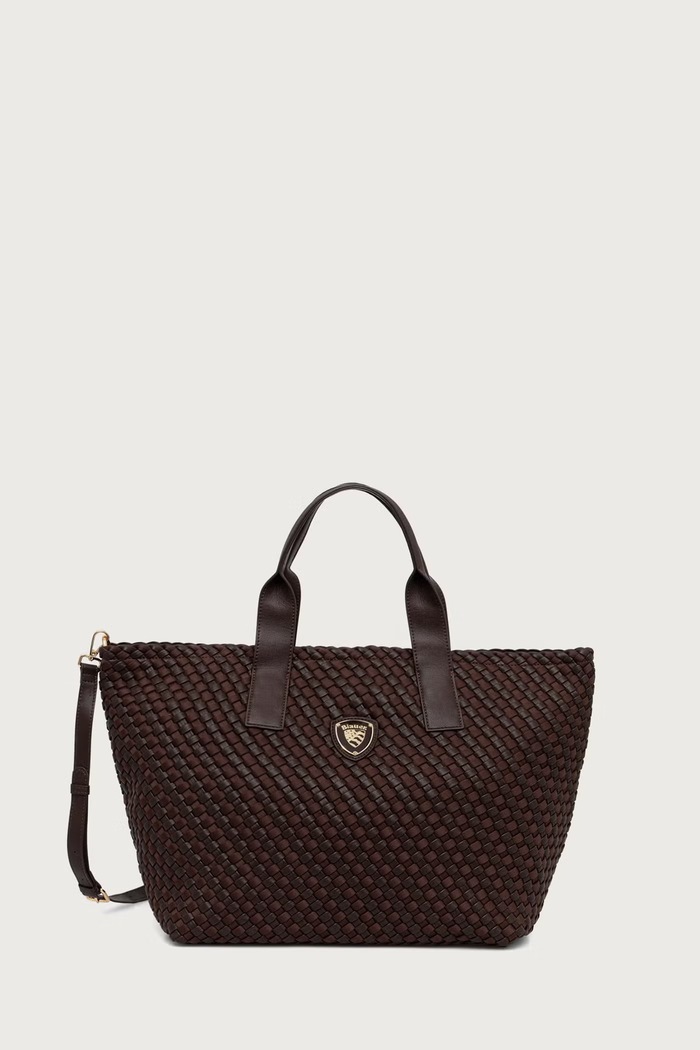 Blauer Shopper γυναικεία από απομίμηση δέρματος καφέ F6HOME02.NEO