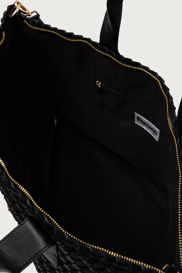 Torebka shopper damska z imitacji skóry Blauer F6HOME02.NEO czarny