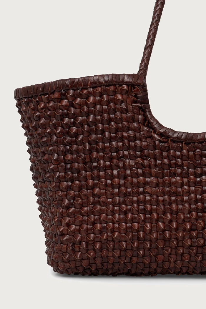 Akcesoria Dragon Diffusion Torebka shopper damska skórzana DGW68977 brązowy
