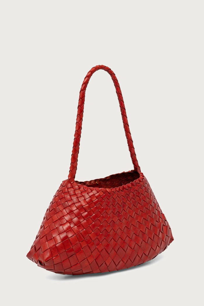 Dragon Diffusion Torebka shopper damska skórzana DGW68943 czerwony AW26