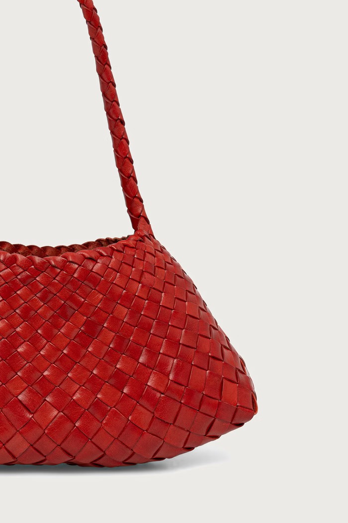 Akcesoria Dragon Diffusion Torebka shopper damska skórzana DGW68943 czerwony