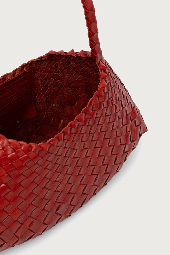 Torebka shopper damska skórzana Dragon Diffusion czerwony DGW68943