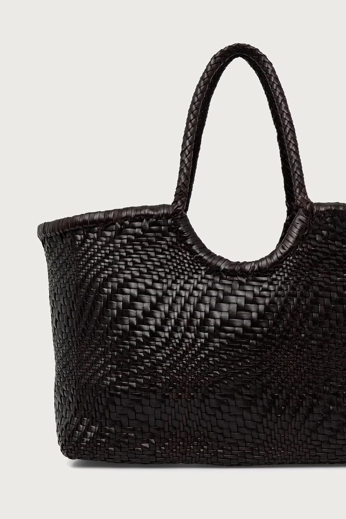 Akcesoria Dragon Diffusion Torebka shopper damska skórzana DGW68823 brązowy