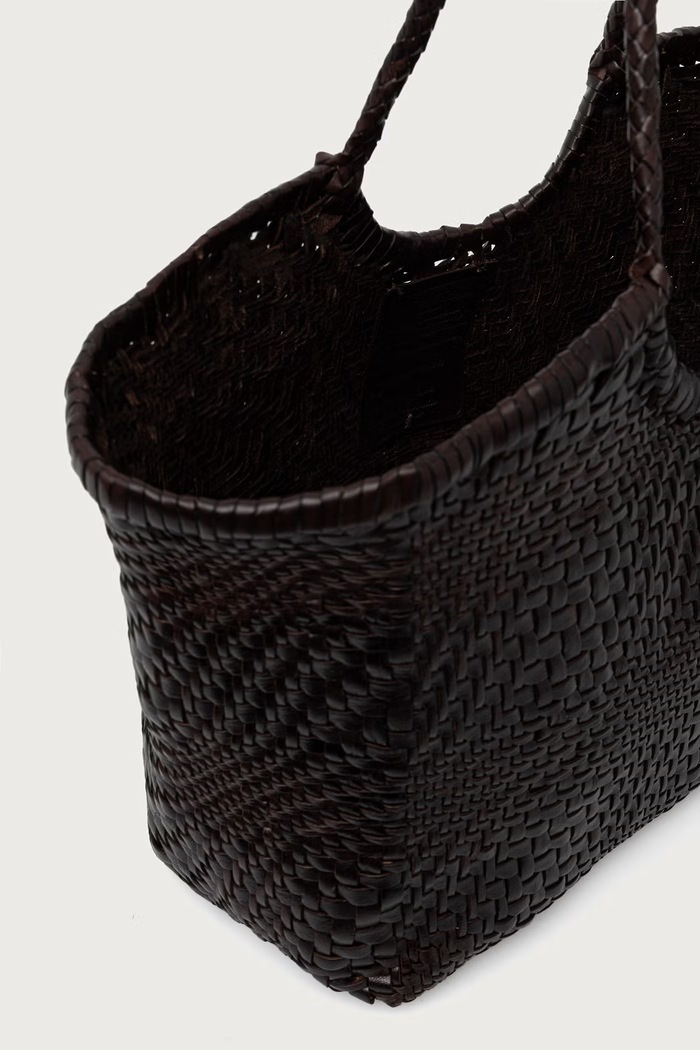 Torebka shopper damska skórzana Dragon Diffusion brązowy DGW68823