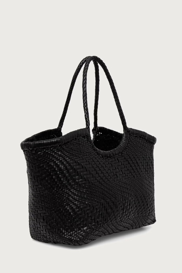 Dragon Diffusion Torebka shopper damska skórzana DGW68823 czarny AW26