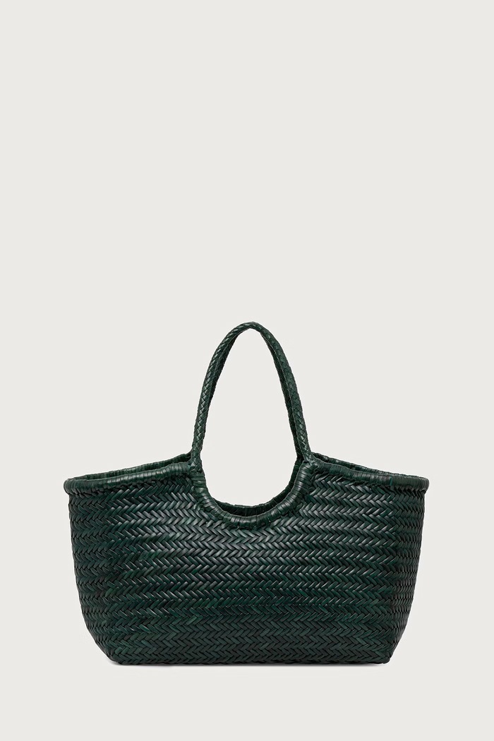 Dragon Diffusion Torebka shopper damska skórzana zielony DGW68822