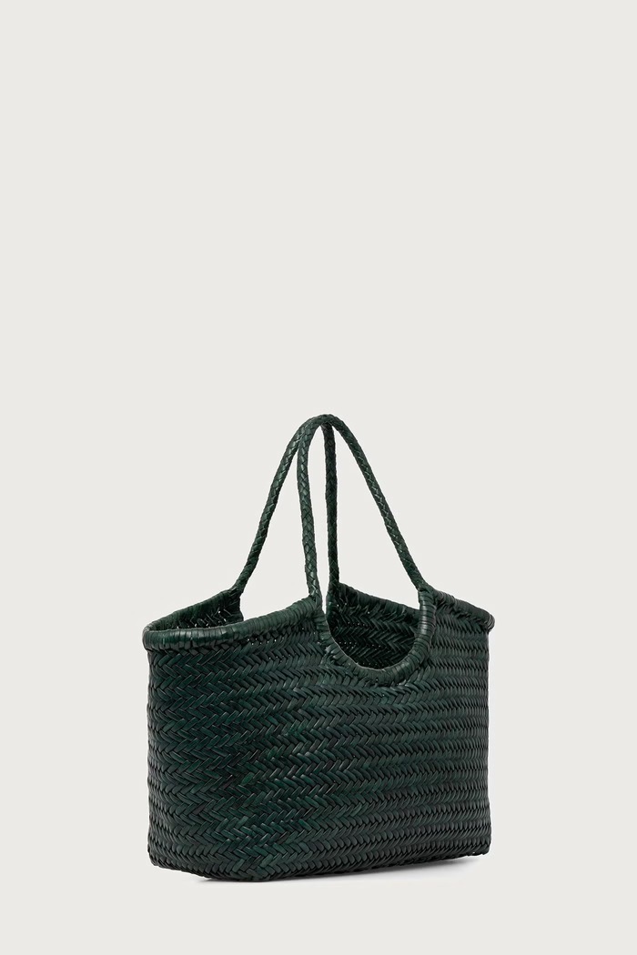 Dragon Diffusion Torebka shopper damska skórzana DGW68822 zielony AW26