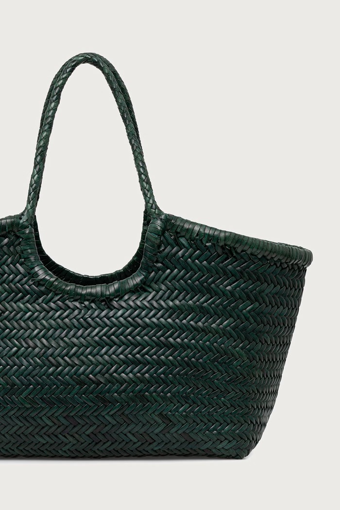 Akcesoria Dragon Diffusion Torebka shopper damska skórzana DGW68822 zielony