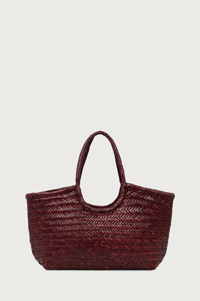 Dragon Diffusion Torebka shopper damska skórzana bordowy DGW68822