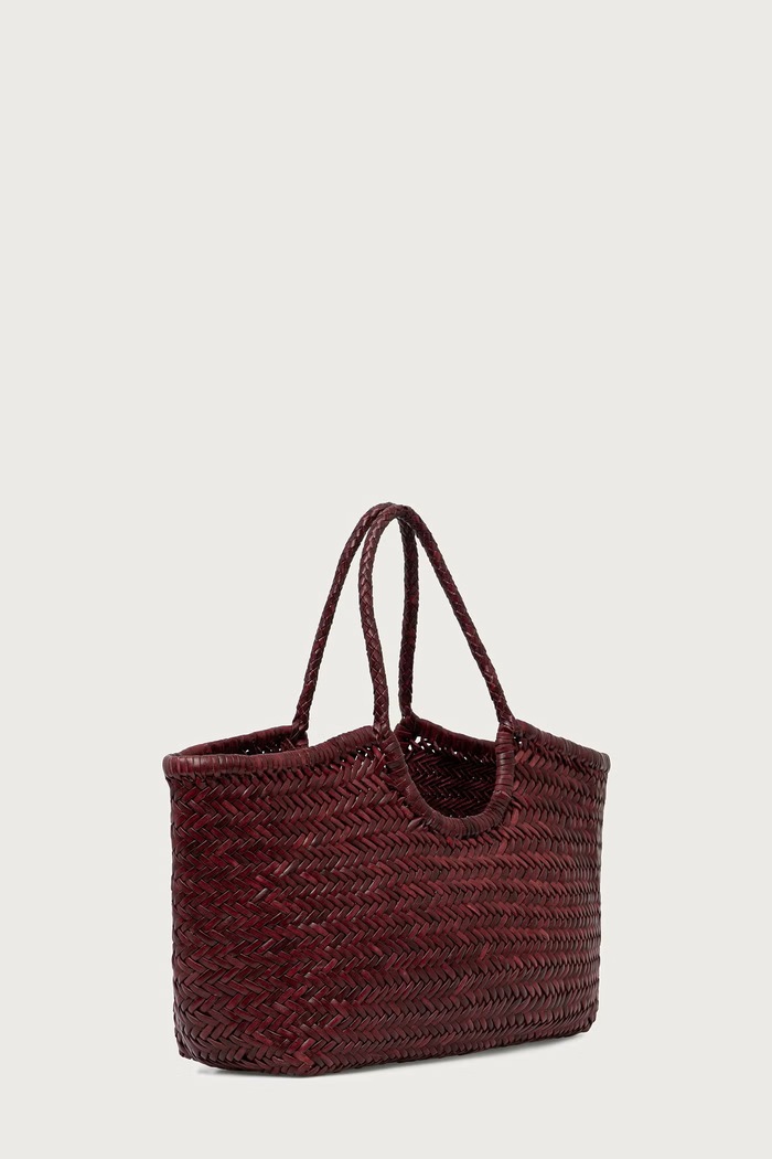 Dragon Diffusion Torebka shopper damska skórzana DGW68822 bordowy AW26