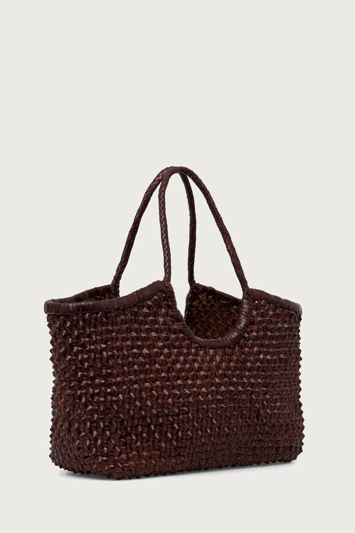 Dragon Diffusion Torebka shopper damska skórzana DGW68822 brązowy AW26