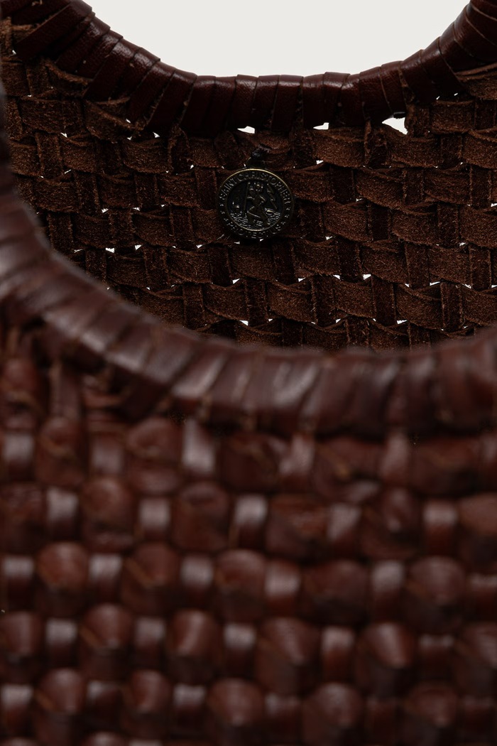 Torebka shopper damska skórzana Dragon Diffusion brązowy DGW68822