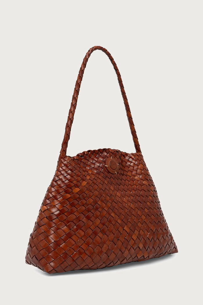 Dragon Diffusion Torebka shopper damska skórzana DGW68700 brązowy AW26