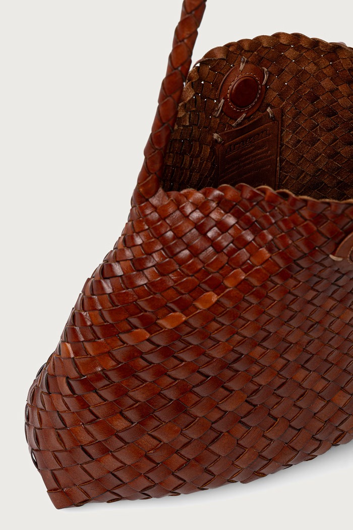 Torebka shopper damska skórzana Dragon Diffusion brązowy DGW68700