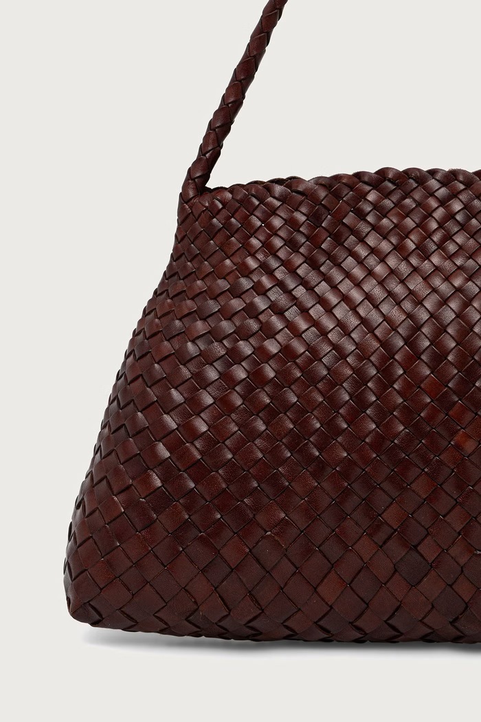 Akcesoria Dragon Diffusion Torebka shopper damska skórzana DGW68700 brązowy