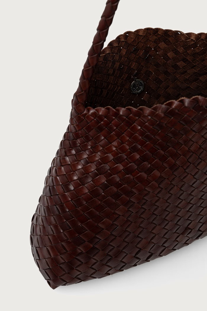 Torebka shopper damska skórzana Dragon Diffusion brązowy DGW68700