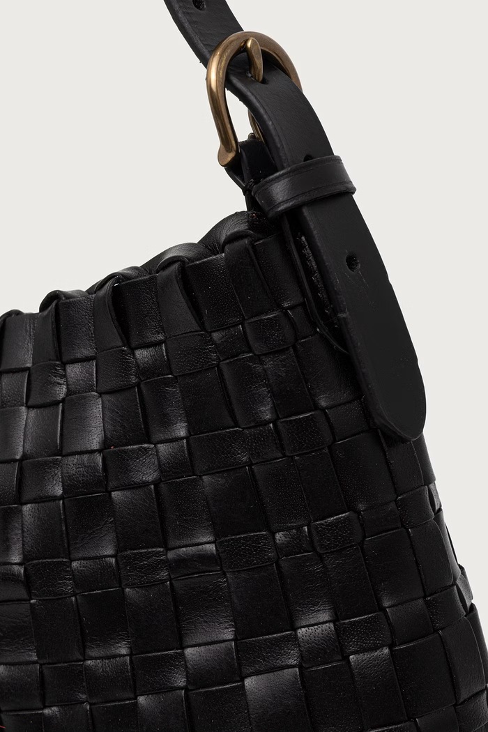 Torebka shopper damska skórzana Dragon Diffusion DGW68170 czarny