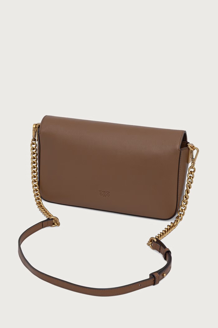 Akcesoria Pinko Torebka crossbody damska skórzana 107925.A2JG brązowy