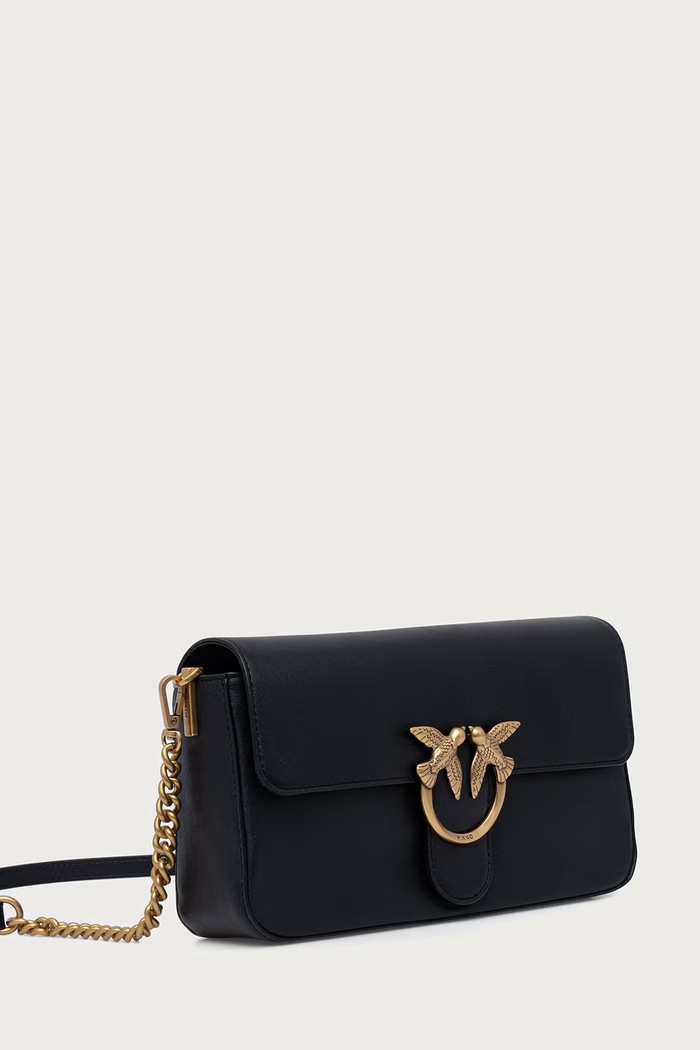 Pinko Torebka crossbody damska skórzana 107925.A2JG czarny AW26