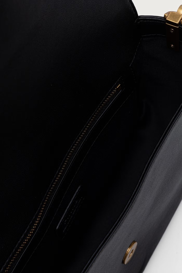 Torebka crossbody damska skórzana Pinko czarny 107925.A2JG