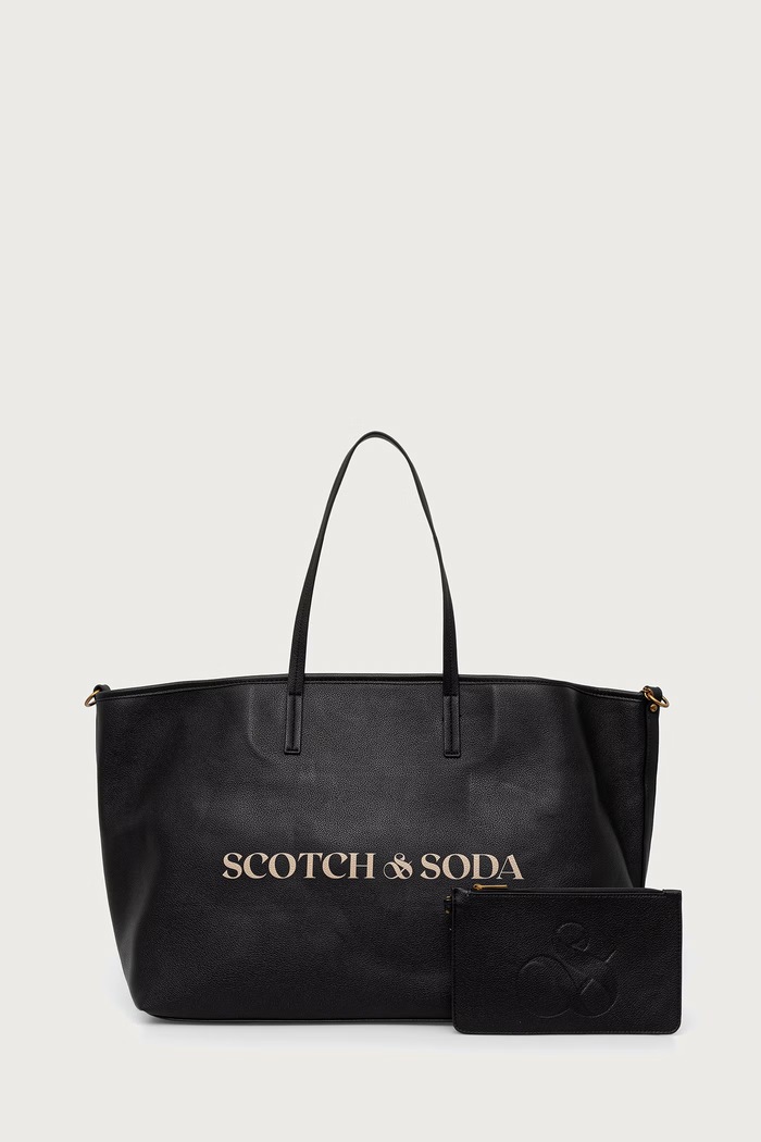 Scotch & Soda Torebka shopper damska czarny SCHB0024
