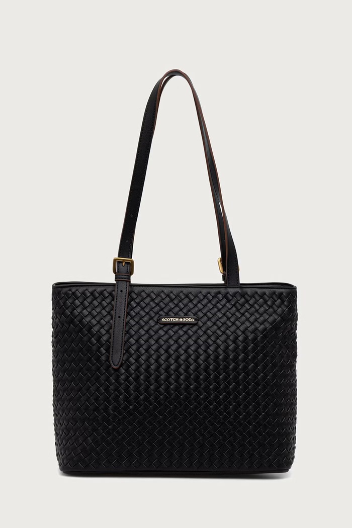 Scotch & Soda Torebka damska z imitacji skóry czarny SCHB0023