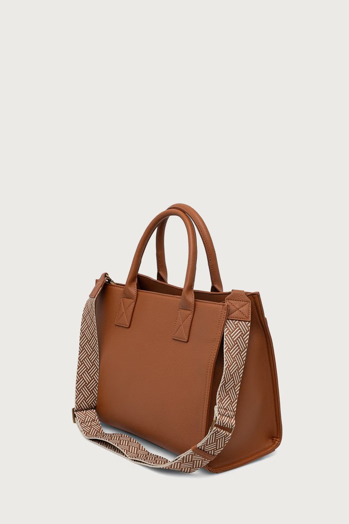 Akcesoria Scotch & Soda Torebka tote z imitacji skóry SCHB0025 brązowy