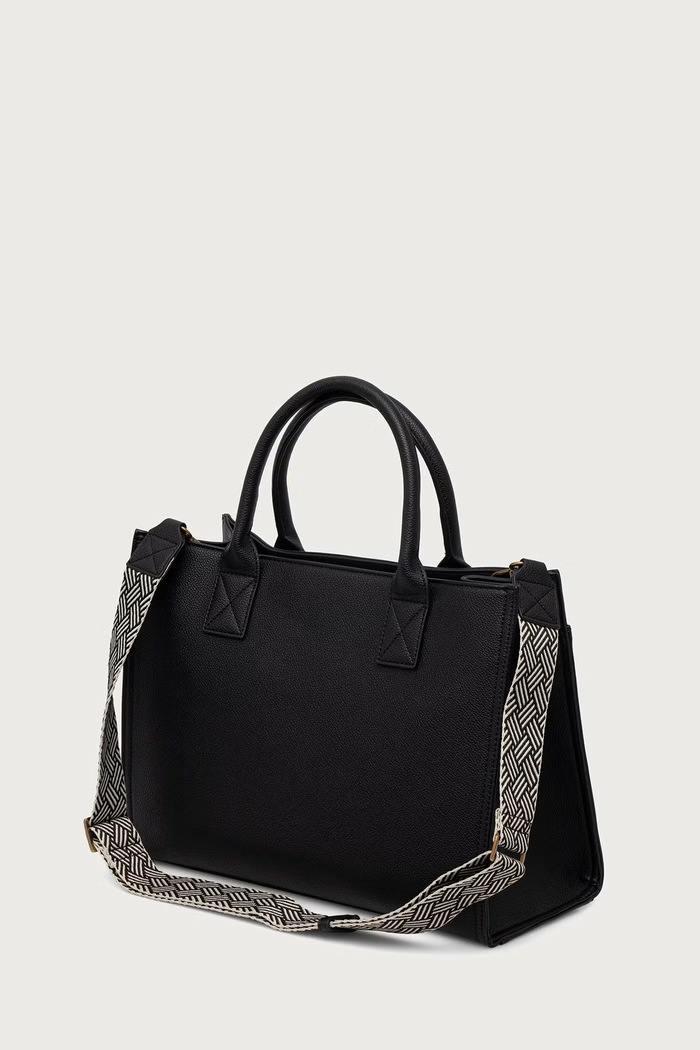 Akcesoria Scotch & Soda Torebka tote z imitacji skóry SCHB0025 czarny
