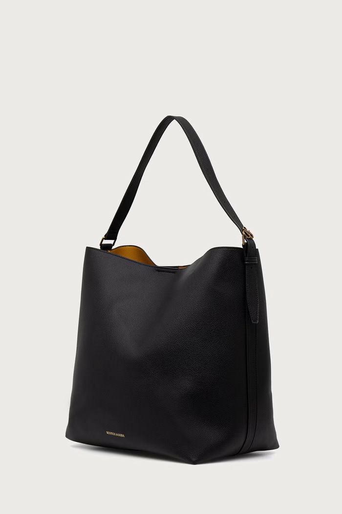 Scotch & Soda Torebka damska z imitacji skóry SCHB0021 czarny AW26