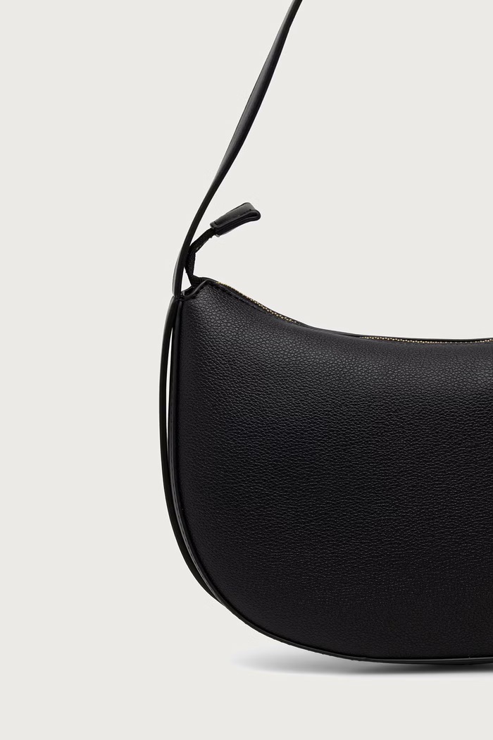Akcesoria Scotch & Soda Torebka hobo damska z imitacji zamszu SCHB0016 czarny
