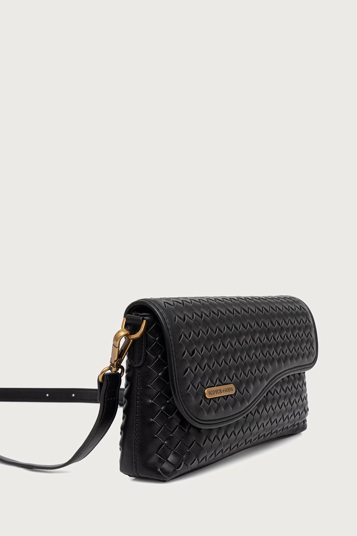 Scotch & Soda Torebka damska z imitacji skóry SCHB0005 czarny AW26
