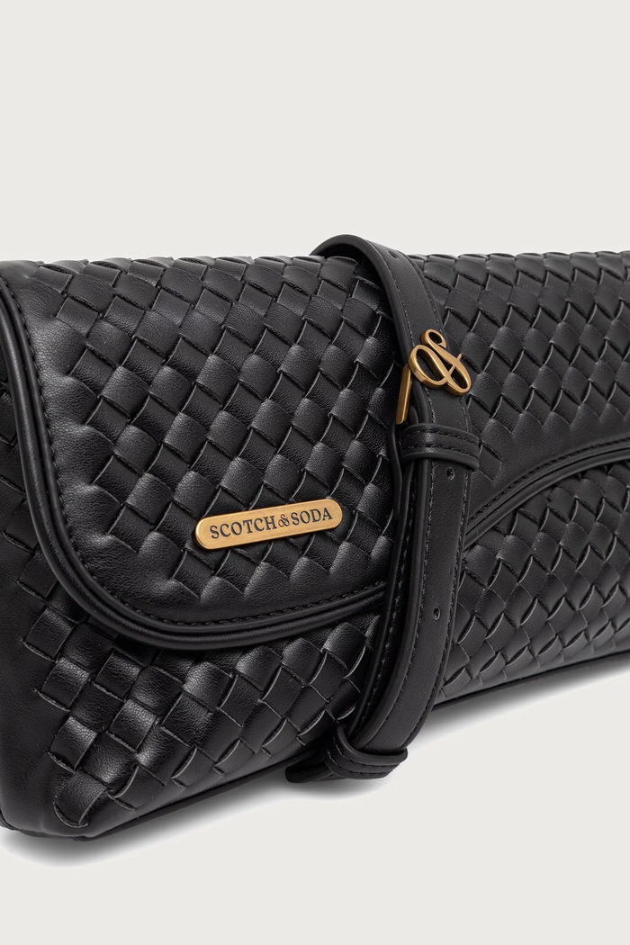 Torebka damska z imitacji skóry Scotch & Soda SCHB0005 czarny