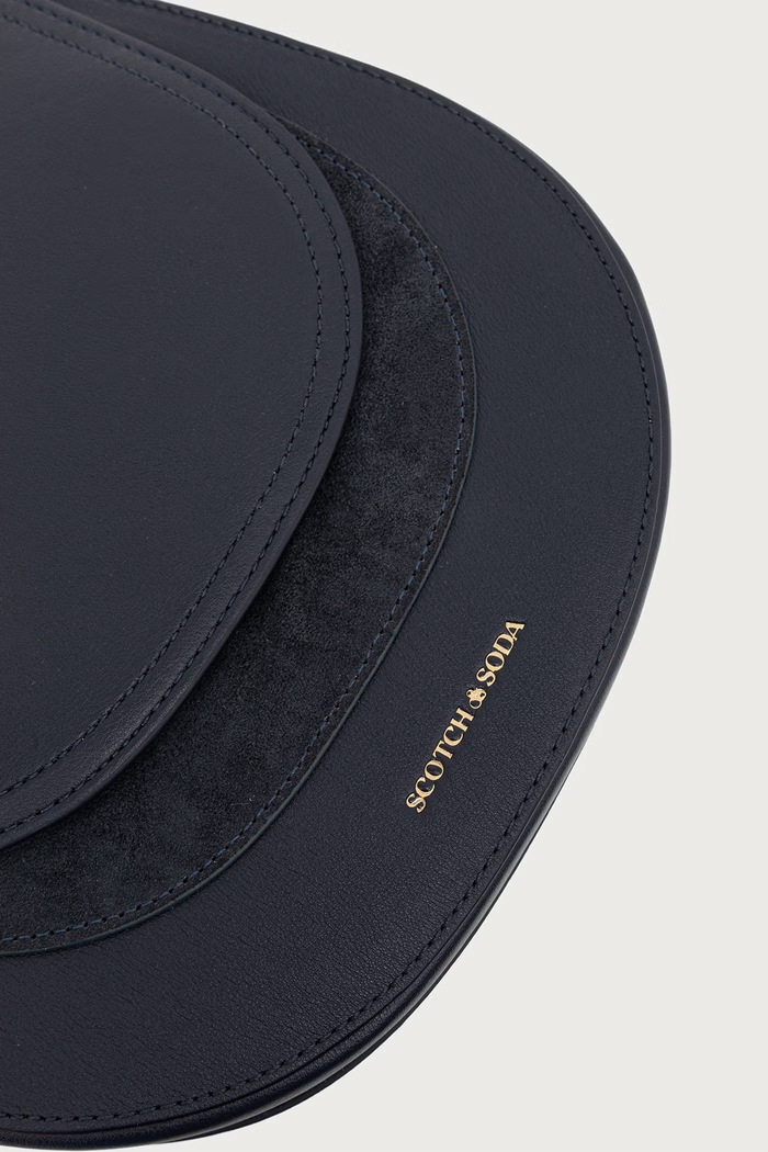 Torebka crossbody damska z imitacji skóry Scotch & Soda SCHB0004 granatowy