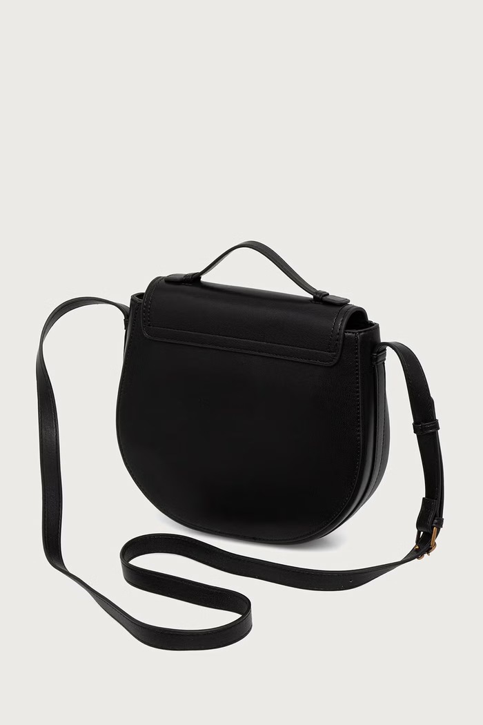 Akcesoria Scotch & Soda Torebka crossbody damska z imitacji skóry SCHB0004 czarny