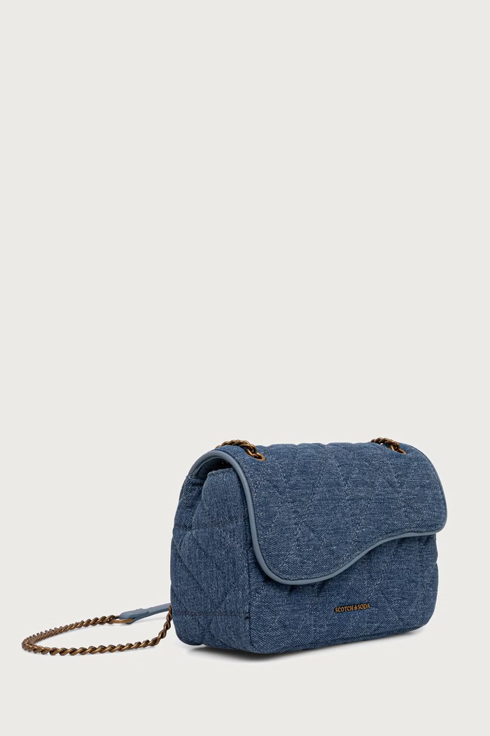 Scotch & Soda Torebka crossbody damska jeansowa SCHB0001 niebieski AW26
