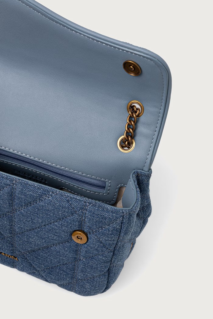 Torebka crossbody damska jeansowa Scotch & Soda niebieski SCHB0001