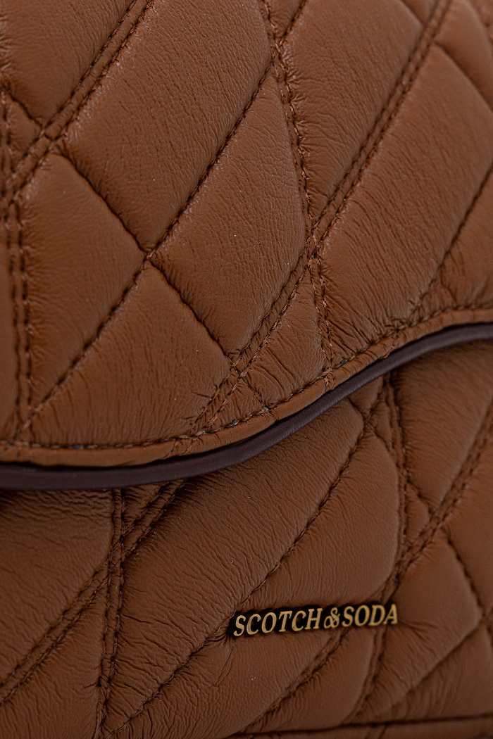 Torebka crossbody damska jeansowa Scotch & Soda SCHB0001 brązowy