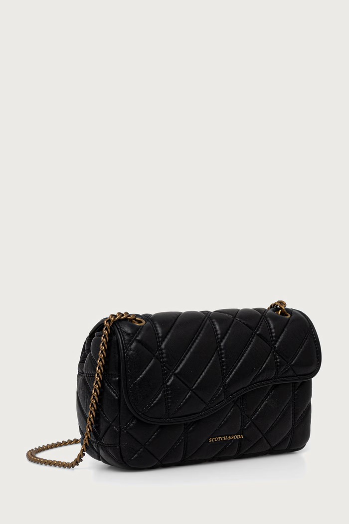 Scotch & Soda Torebka crossbody damska jeansowa SCHB0001 czarny AW26