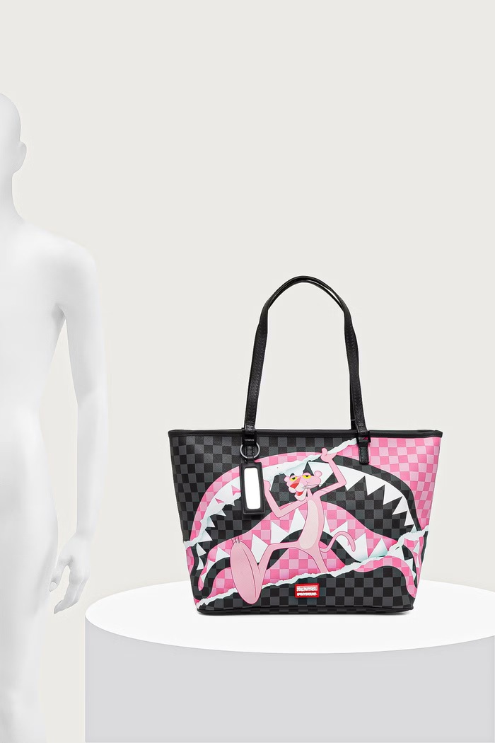 Sprayground Torebka shopper damska z imitacji skóry PINK PANTHER 910T9377NSZ
