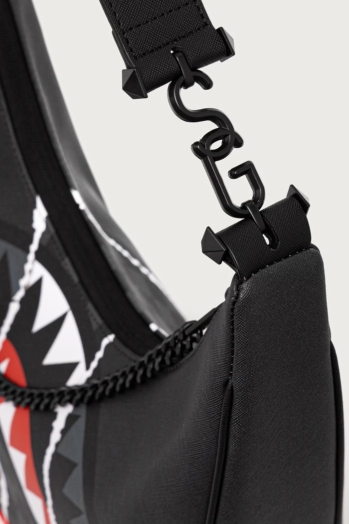 Torebka tote damska z imitacji skóry Sprayground 910B9353NSZ szary