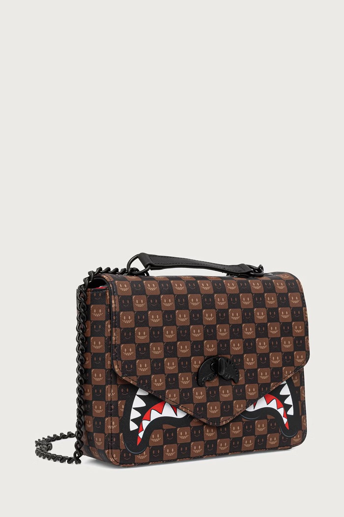 Sprayground Listonoszka damska SHARKS IN PARIS 910B9310NSZ brązowy AW26