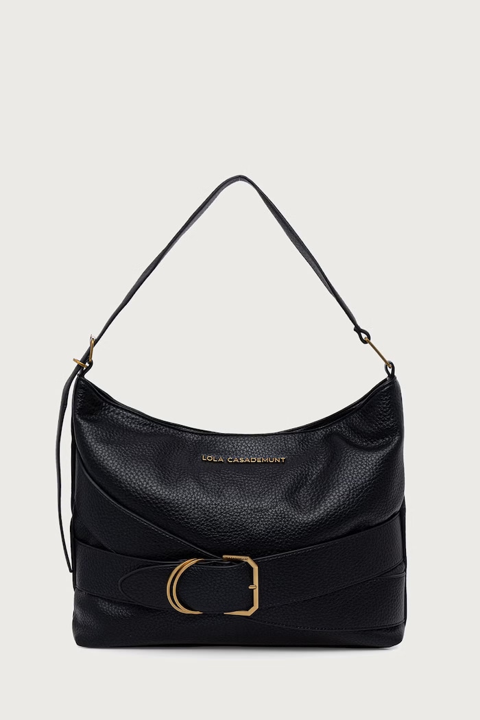 Lola Casademunt Torebka hobo damska czarny LF2604042