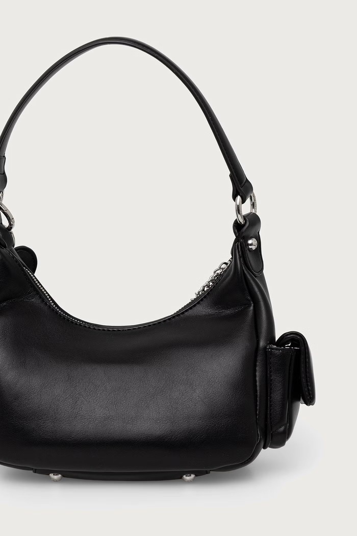 Akcesoria Juicy Couture Torebka hobo damska z imitacji skóry ASHLEY BIJ2699FFWVP czarny