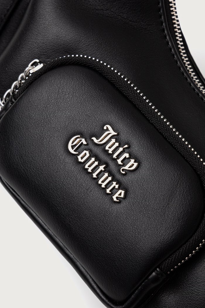Torebka hobo damska z imitacji skóry ASHLEY Juicy Couture BIJ2699FFWVP czarny