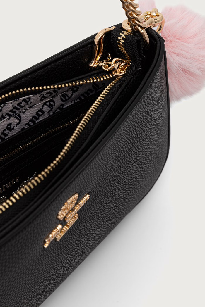 Crossbody kabelka dámska MAGGIE Juicy Couture čierna BIJ2699EIWVP