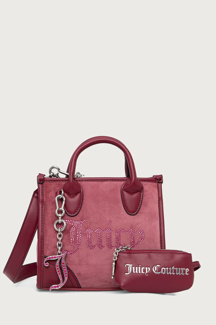 Juicy Couture Чанта crossbody дамска IRIS розов BIJIR99GDWZC