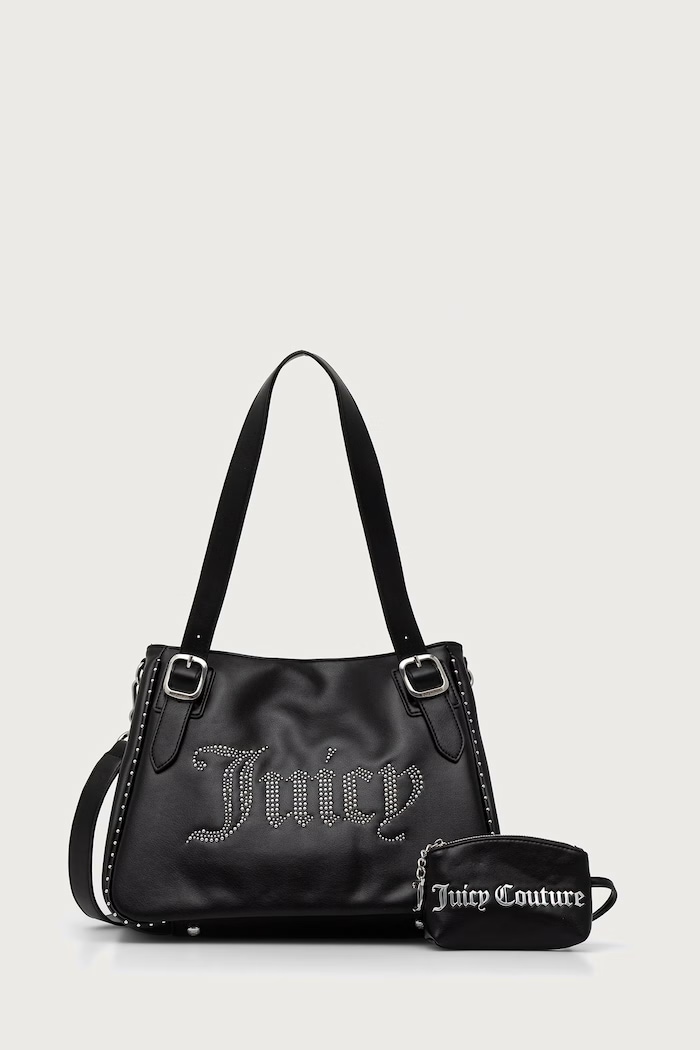 Juicy Couture Шопинг чанта дамска от имитация на кожа KIMBERLY черен BIJQL99DBWVP