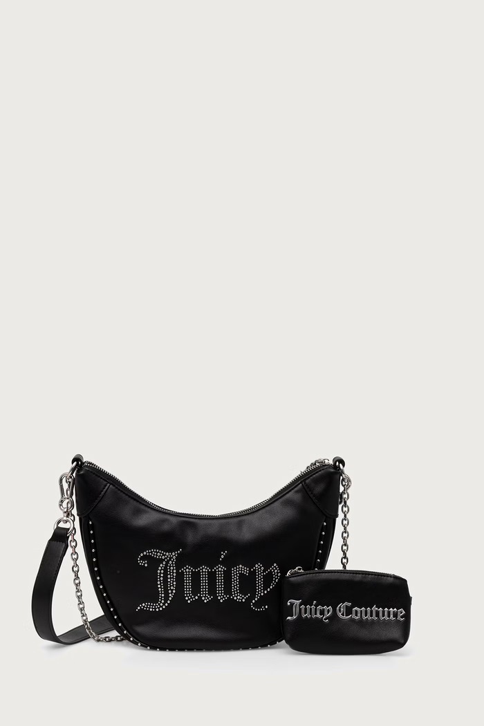 Juicy Couture Τσάντα κρουασάν γυναικεία KIMBERLY μαύρο BIJQL99D7WVP