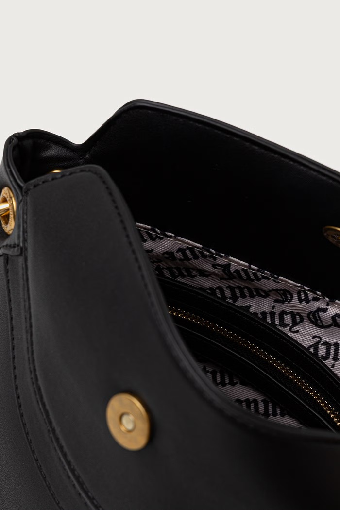 Torebka crossbody damska z imitacji skóry LILY Juicy Couture czarny BIJ2699CUWVP