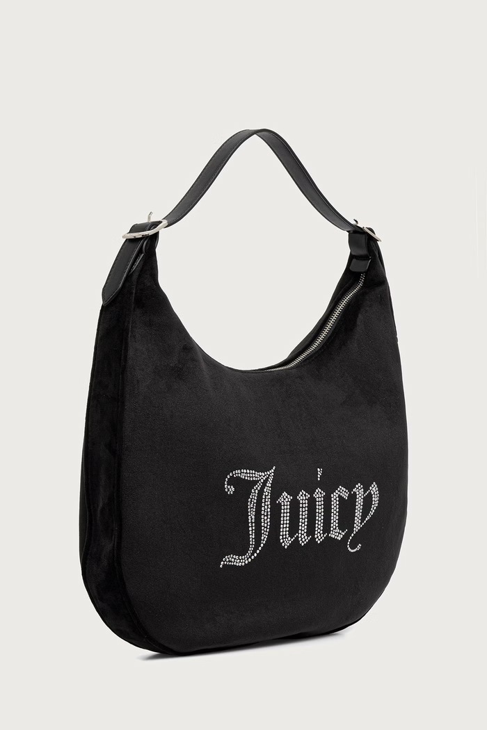 Juicy Couture Чанта тип хобо дамска KIMBERLY BIJQL99CQWZC черен AW26
